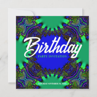 Fantasy Forest Birthday Einladung