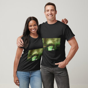 Fantasy Forest Bridge Digitale Malerei Natur T-Shirt