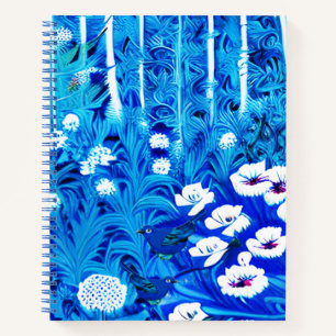Fantasy Forest mit Blume und Birds Journal Notizbuch