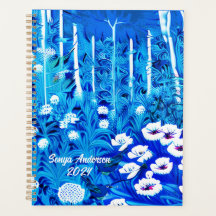 Fantasy Forest mit Blume und Vögeln