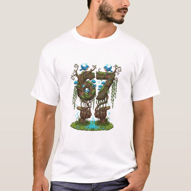 Fantasy Forest Nature Sixty-Seven Magical Druid Tr T-Shirt (Vorderseite)