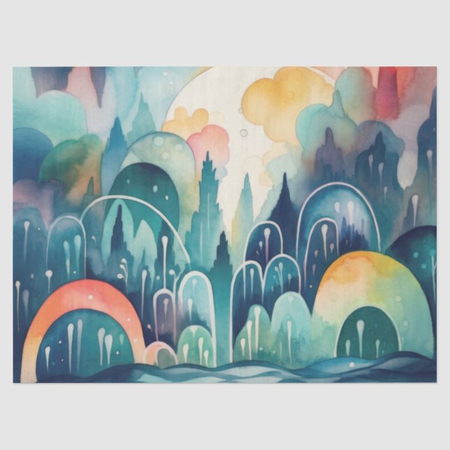 Fantasy Forest Seidenpapier (Vorderseite)