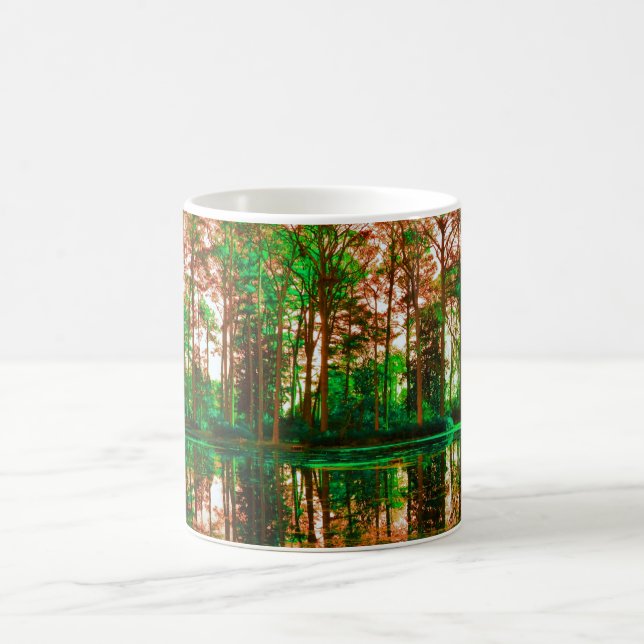Fantasy Forest von Shirley Taylor Kaffeetasse (Mittel)