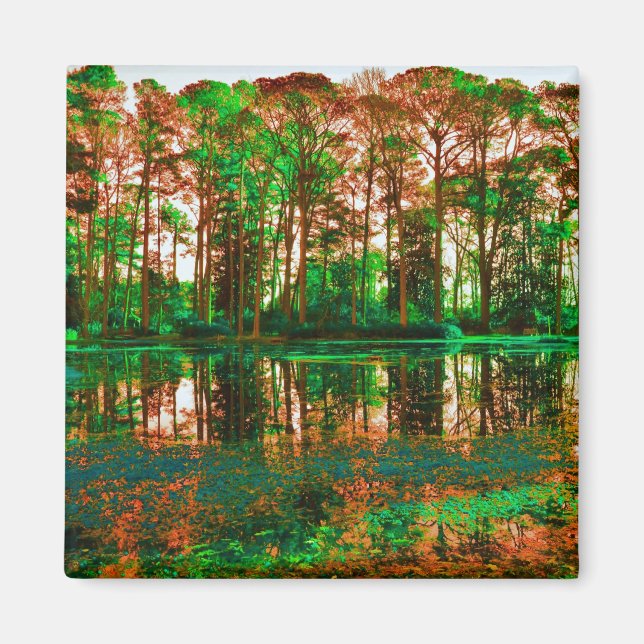 Fantasy Forest von Shirley Taylor Magnet (Vorne)