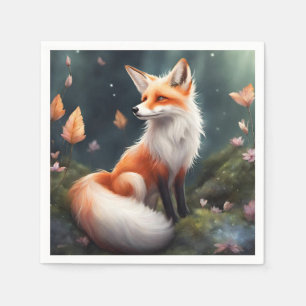 Fantasy Fox Nature Art Serviette