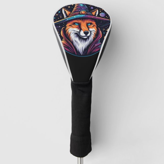 Fantasy Fox - Zauberer Golf Headcover (Vorderseite)