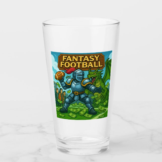 Fantasy-Fußball Glas (Vorderseite)