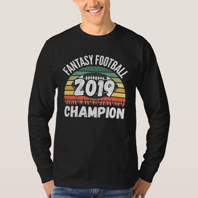 Fantasy-Fußball-Meister 2019 T-Shirt (Vorderseite)