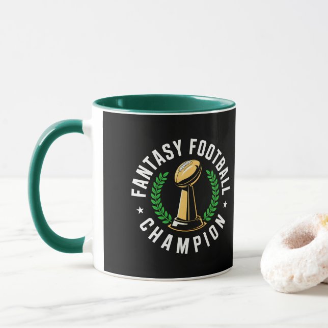 Fantasy-Fußball-Meister Tasse (Mit Donut)