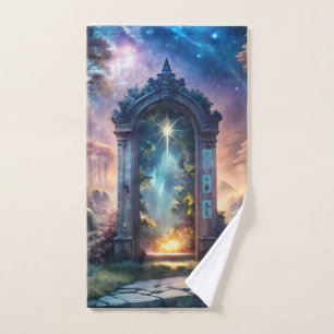 Fantasy Galaxy Portal - Mystische Tür Handtuch