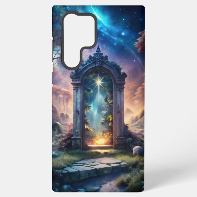 Fantasy Galaxy Portal - Mystische Tür Samsung Galaxy Hülle (Rückseite)