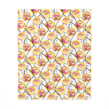 Fantasy-Gelb-Rosen-Schwarz-Grunge-Tintenlinien 