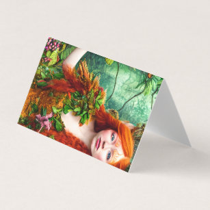 Fantasy Ginger Men Fairy Graphic Visitenkarten