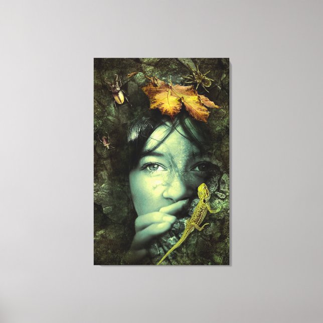 Fantasy Girl Leinwanddruck (Vorderseite)