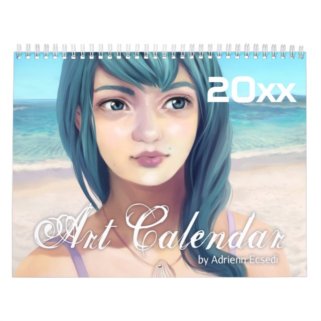 Fantasy Girls 20XX Digitale Kunst Kalender (Titelbild)