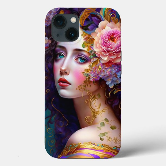 Fantasy Glam Woman Pop Art Case-Mate iPhone Fall Hülle (Rückseite)