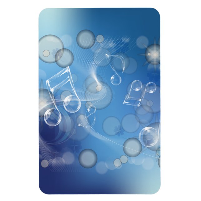 Fantasy Glass Musiknoten Magnet (Vertikal)