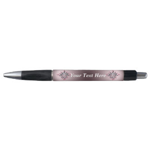 Fantasy Gothic Black Pink Sun Goddess Face Kugelschreiber