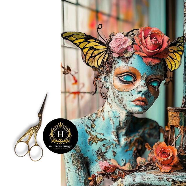 Fantasy Gothic Gargoyle Butterfly Wings Decoupage Seidenpapier (Von Creator hochgeladen)