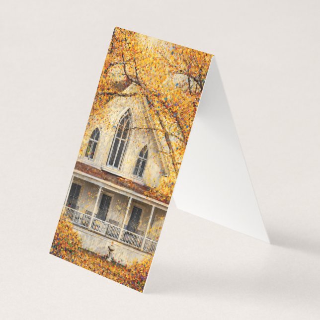 Fantasy Gothic-Revival Carpenter House Folded Card (Vorderseite)