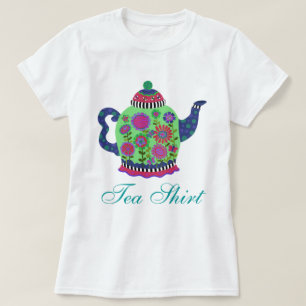 Fantasy Green Teapot Tea Shirt