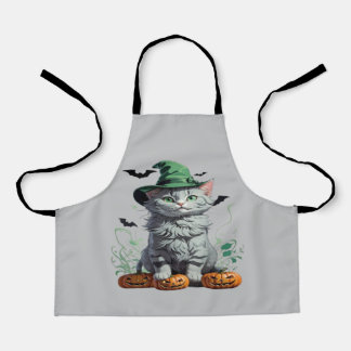 Fantasy Halloween-Kürbis-Kätzchen Schürze