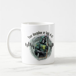 Fantasy-Handelsdesign | Sensenmann |  Motivation Kaffeetasse