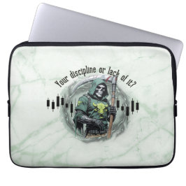 Fantasy-Handelsdesign | Sensenmann |  Motivation Laptopschutzhülle
