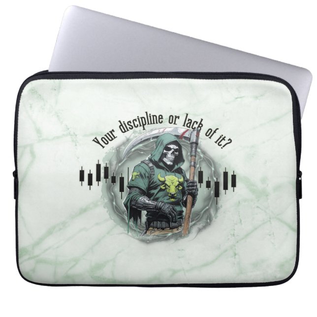 Fantasy-Handelsdesign | Sensenmann |  Motivation Laptopschutzhülle (Vorderseite)