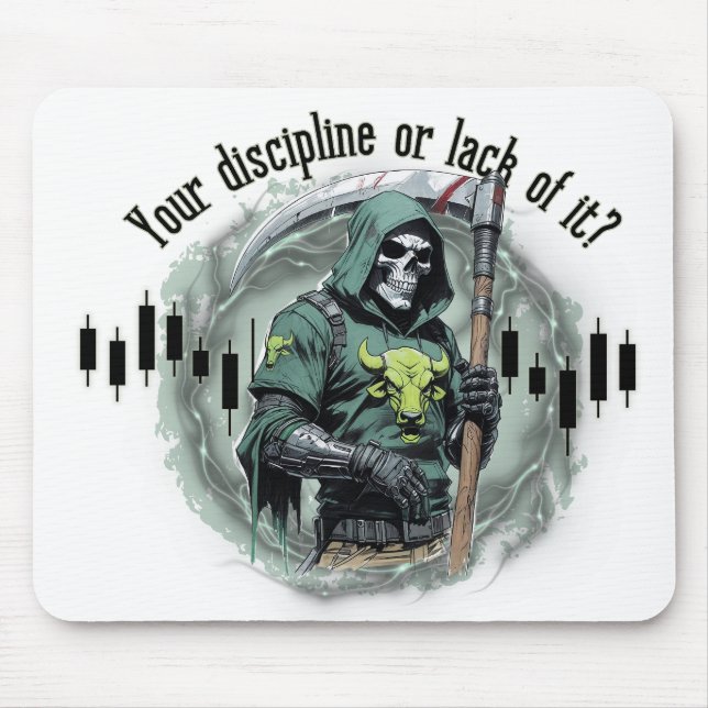Fantasy-Handelsdesign | Sensenmann |  Motivation Mousepad (Vorne)