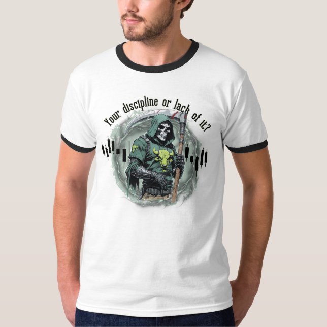 Fantasy-Handelsdesign | Sensenmann |  Motivation T-Shirt (Vorderseite)