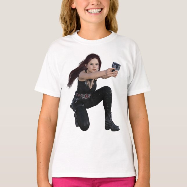 Fantasy-Heldin T-Shirt (Vorderseite)