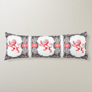 Fantasy Heraldry Lion Frame auf Seitenschläferkissen