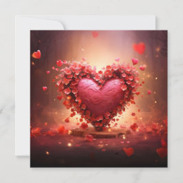 Fantasy Herzmuster Valentine's Day Holiday Card Feiertagskarte