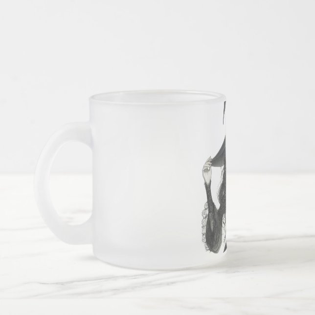 Fantasy Hexe Kunst Keramik Tasse (Links)