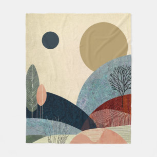 Fantasy Hills Landschaft Fleecedecke