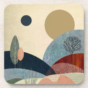 Fantasy Hills Landschaft Getränkeuntersetzer