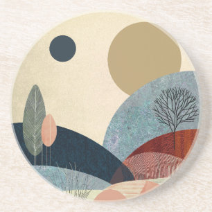 Fantasy Hills Landschaft Getränkeuntersetzer