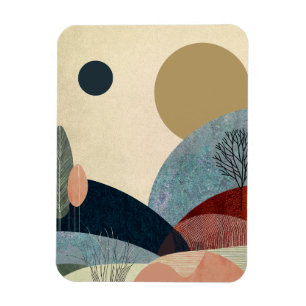Fantasy Hills Landschaft Magnet