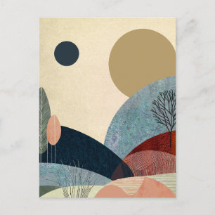 Fantasy Hills Landschaft Postkarte