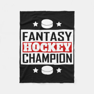 Fantasy-Hockey-Champion im Retro-Stil Fleecedecke