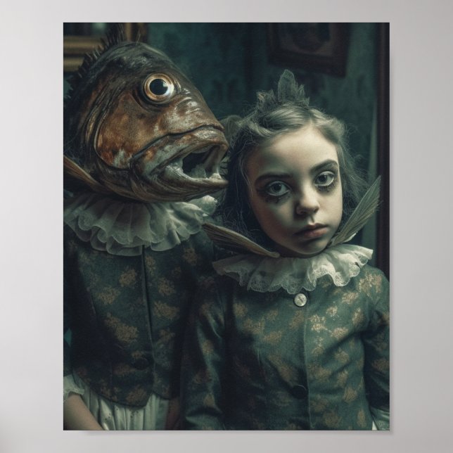 Fantasy Horror Fish Twins Poster (Vorne)