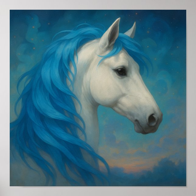 Fantasy Horse portrait  Poster (Vorne)