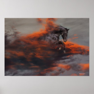 Fantasy Horses: Wolken Poster