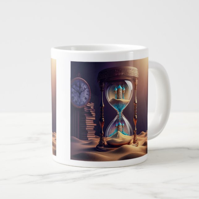 Fantasy Hourglass Jumbo Tasse (Vorderseite Rechts)