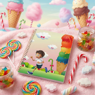 Fantasy Ice Cream Cone mit Happy Running Boy Planer