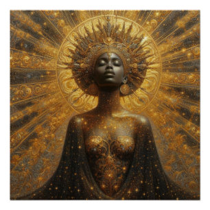 Fantasy-Illustration der Prinzessin Poster
