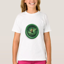 Fantasy Image Leprechaun Carrying Pot Of Gold T-Shirt