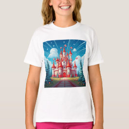 Fantasy Image Of A Candy Cane Castle T-Shirt