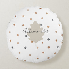 Fantasy-inspirierte botanische Elemente Rundes Kissen